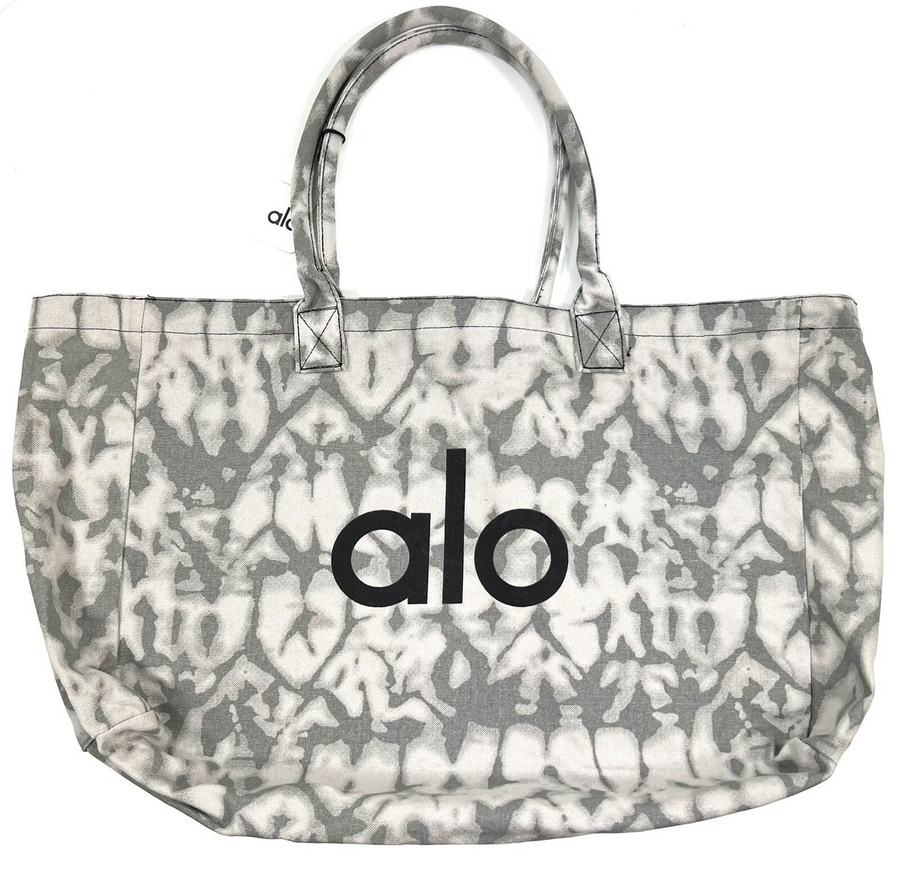 Alo Yoga Shopper Tote Grey Tiedye