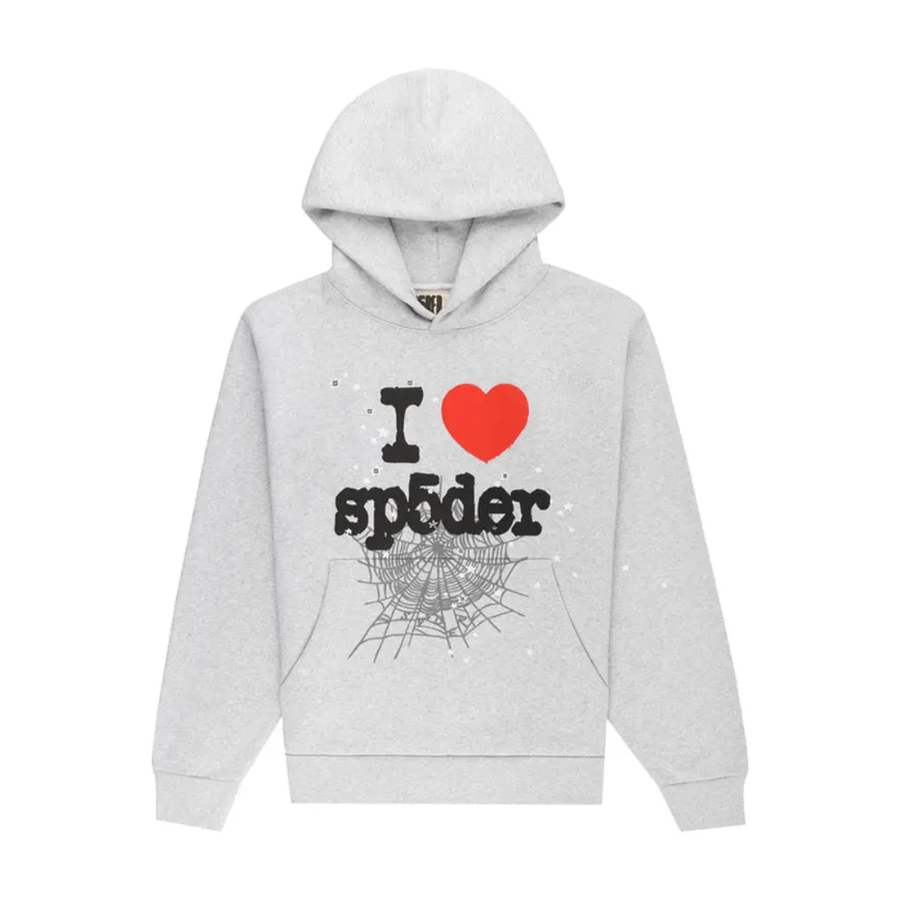 Bluza Sp5der Souvenir Hoodie 'Heather Grey’