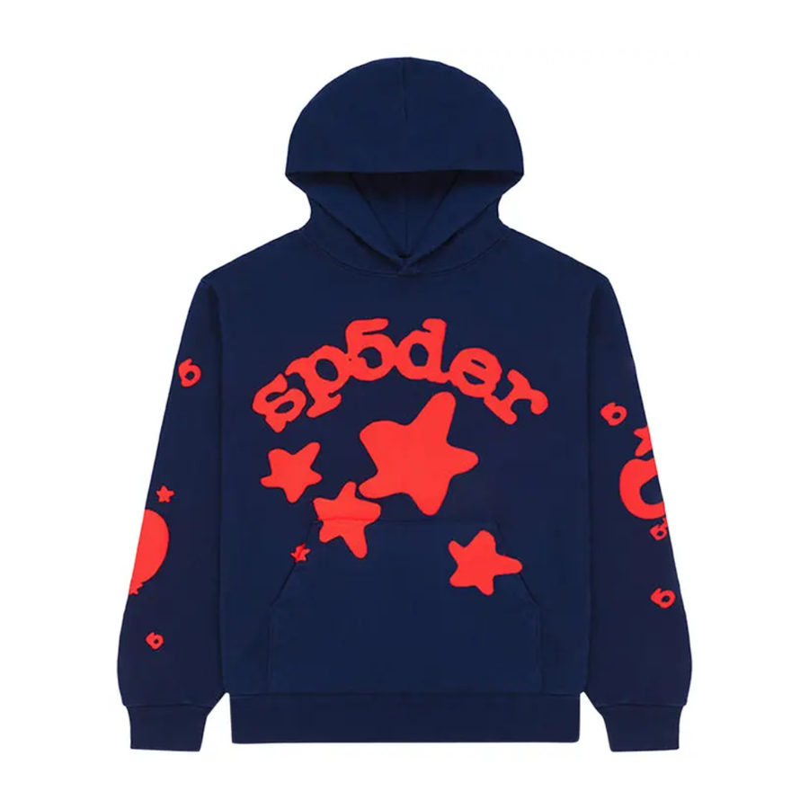 Bluza Sp5der Beluga Hoodie 'Navy’