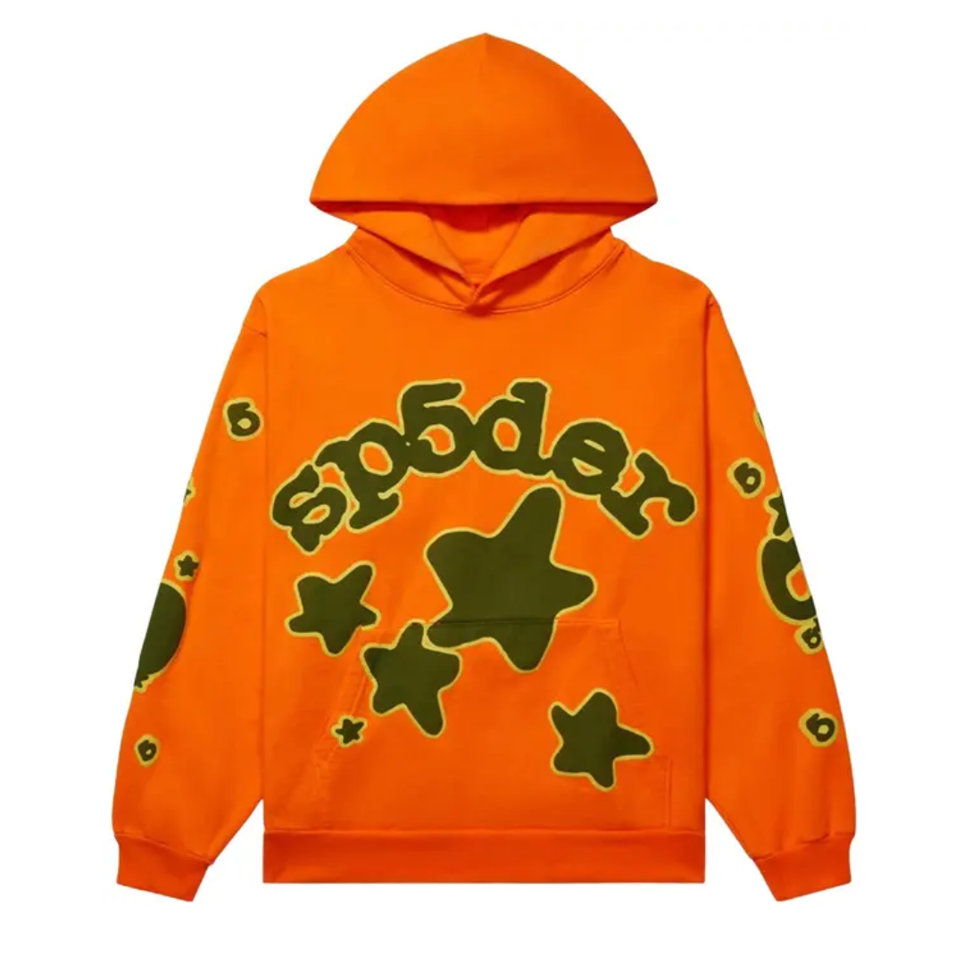 Bluza Sp5der Beluga Hoodie 'Orange’