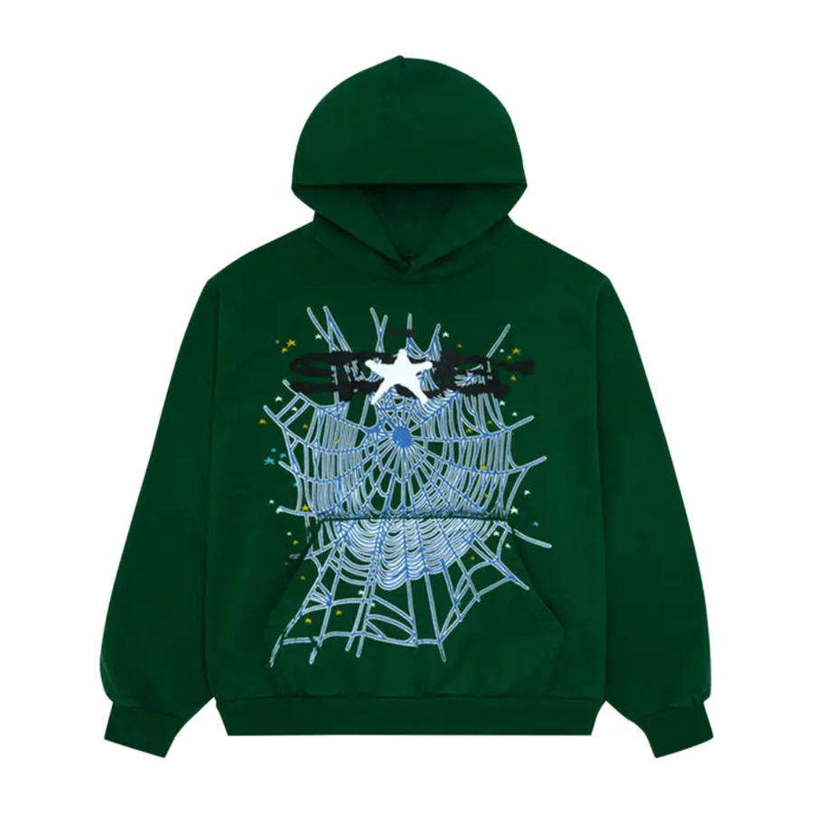 Bluza Sp5der Web Hoodie 'Hunter Green’