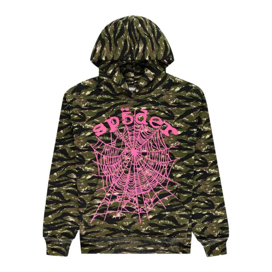 Bluza Sp5der Og Web V2 Hoodie 'Tiger Camo’