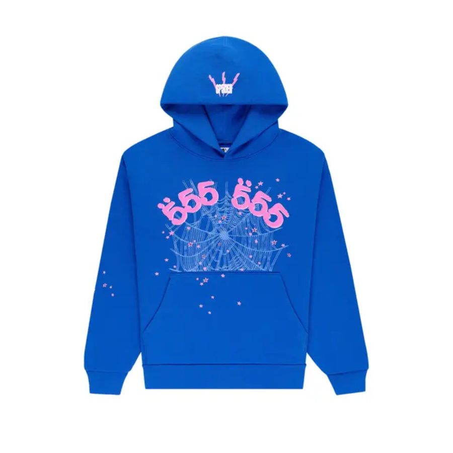 Bluza Sp5der Angel Number Hoodie 'Blue’