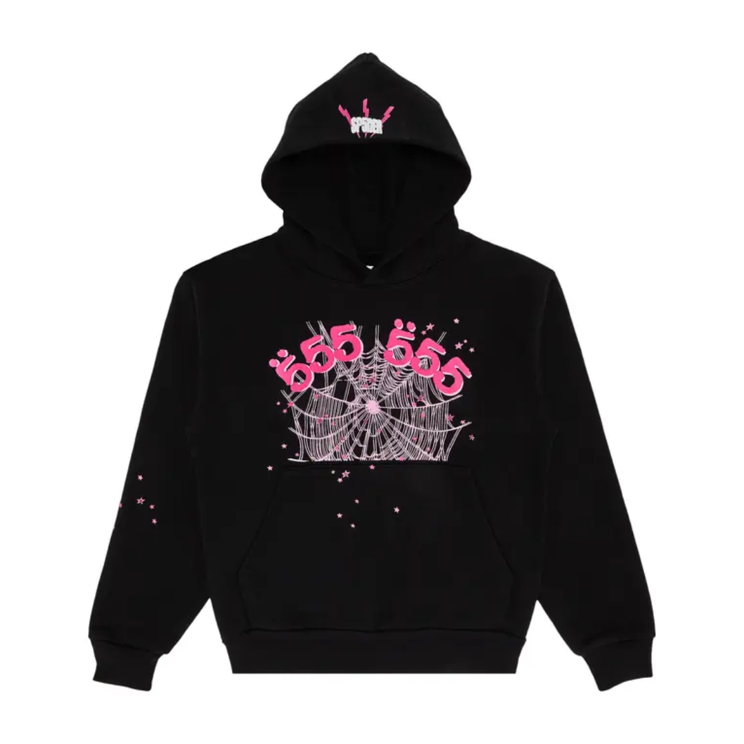 Bluza Sp5der Angel Number Hoodie 'Black’