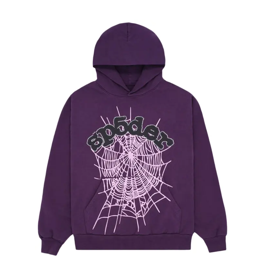 Bluza Sp5der Web Hoodie 'Grape’