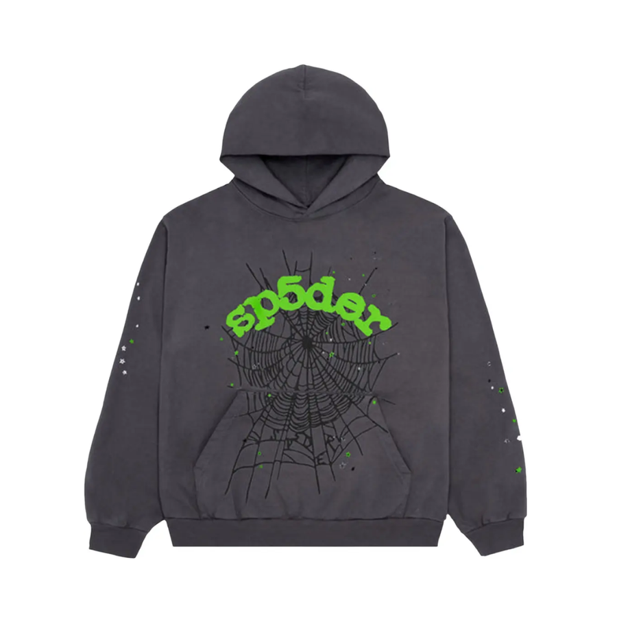 Bluza Sp5der Wait Web Hoodie Slate Grey