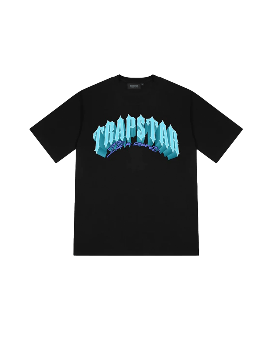 Koszulka Trapstar Trap City (Black/Turkus)